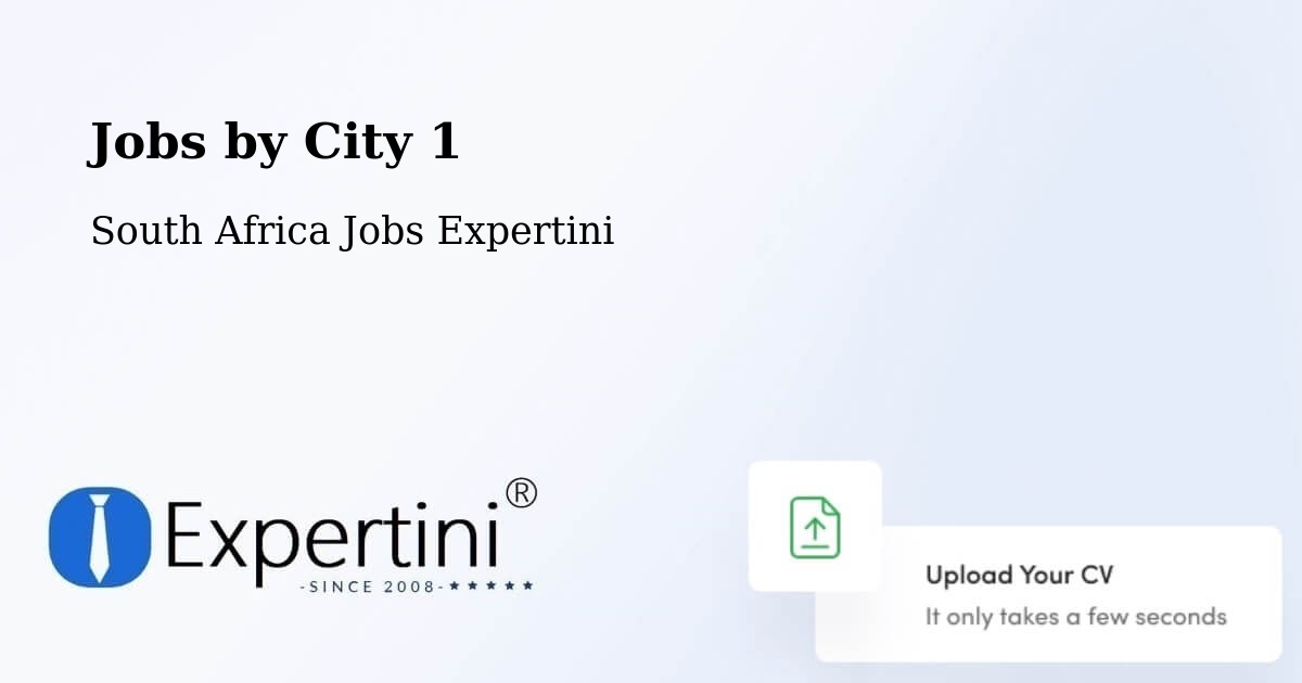 City Jobs in South Africa - Expertini