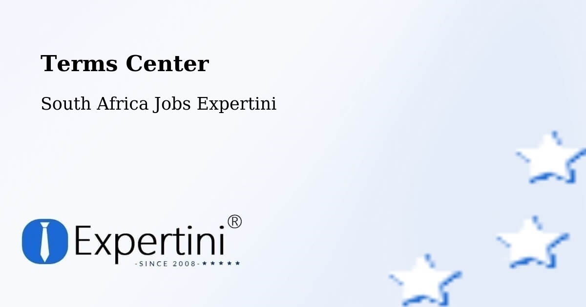 Terms of Service – Mtubatuba - South Africa Jobs Expertini